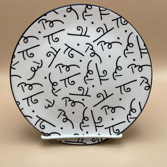 Romero Britto 2008 Black & White Small Plate - Picture 1 of 8